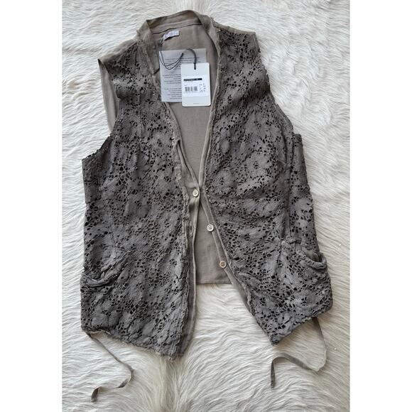 TRANSIT par such Leather “lace” vest - Picture 1 of 11